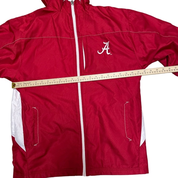 Youth Alabama Front Zip Up Fleece Lined Jacket with Hoodie Size XL 18/20 - Picture 10 of 14